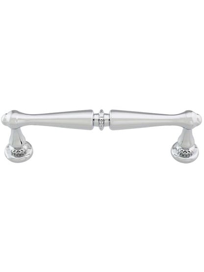 Edwardian Cabinet Pull - 3 3/4 inch Center-to-Center in Polished Chrome.